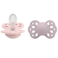 Bibs Infinity Silikone Symmetriske Sutter 2-pak Blossom/Dusky Lilac