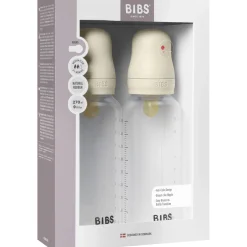 Bibs Ivory Baby Flaske Round Latex 2 Pack 270 ml Medium Flow