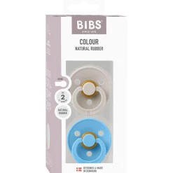 Bibs Mushroom/Breeze Sut Colour 2 Pack Latex