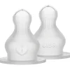 Bibs Sutteflaske Nipple Rund Silikone 2-pak
