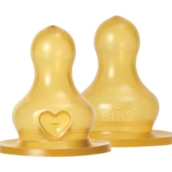 Bibs Sutteflaske Nipple Rund Latex 2-pak