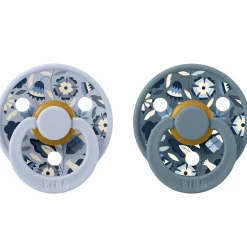 Bibs x Liberty Latex Sutter 2-pak Bobo Dusty Blue Mix