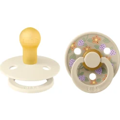 Bibs x Liberty Latex Sutter 2-pak Strawberries and Cream Ivory