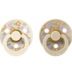 Bibs x Liberty Latex Sutter 2-pak Strawberries and Cream Ivory