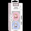 Bibs x Moomin Pacifier Colour 2 pack Dreaming Latex Size 2 Baby Pink mix