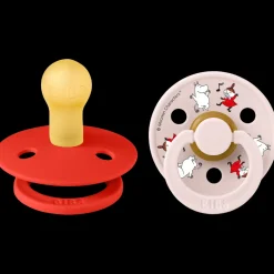 Bibs x Moomin Pacifier Colour 2 pack Dancing Latex Size 1 Candy Apple mix