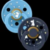 Bibs x Moomin Pacifier Colour 2 pack Good Night Latex Size 2 Breeze mix