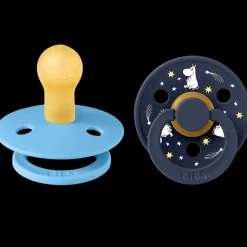 Bibs x Moomin Pacifier Colour 2 pack Good Night Latex Size 2 Breeze mix