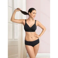 Carriwell Graviditets- og Amme-BH m. Carri-Gel Sort