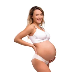Carriwell Graviditets- og Amme-BH m. Indlæg Hvid