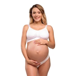 Carriwell Graviditets- og Amme-BH m. Indlæg Hvid