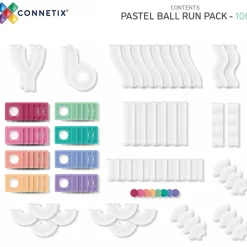 Connetix Pastel Bold Run Pak 106 Styks