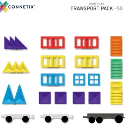 Connetix Rainbow Transport Pak 50 Styks