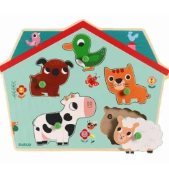Djeco Lyd Puslespil Dyr