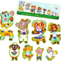 Djeco Puslespil Duo Stor og Lille på Bondegården