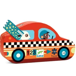 Djeco Puslespil Racerbilen 16 Brikker