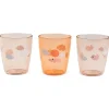 Done by Deer Yummi Mini Glas 3-pak Happy Clouds Papaya