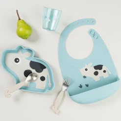 DonebyDeer Blå Silikone Hagesmæk Dotti