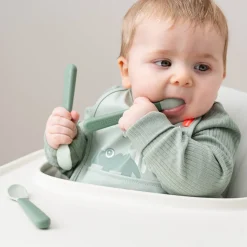 DonebyDeer Foodie Easy-Grip Babyske 3-Pak Grøn