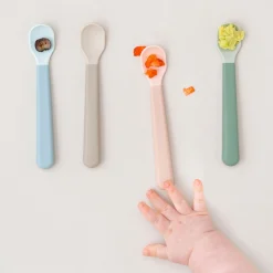 DonebyDeer Foodie Easy-Grip Babyske 3-Pak Sand