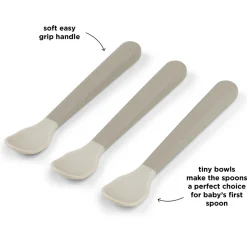 DonebyDeer Foodie Easy-Grip Babyske 3-Pak Sand