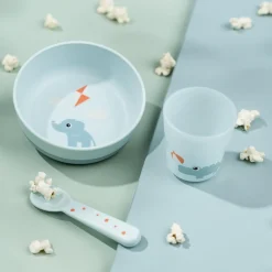 DonebyDeer Foodie Første Spisesæt Playground Blå