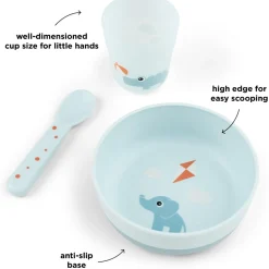 DonebyDeer Foodie Første Spisesæt Playground Blå