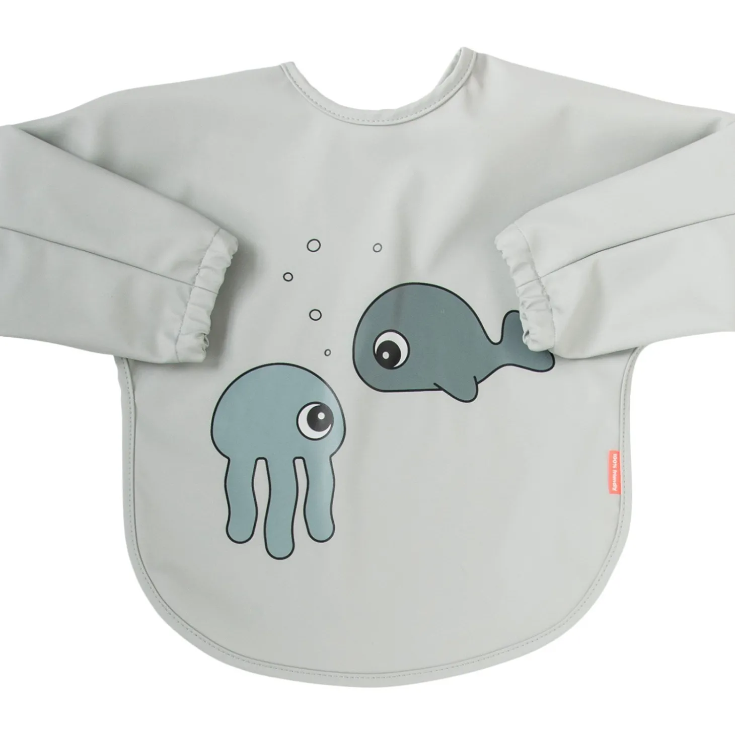 DonebyDeer Grå Hagesmæk Med Ærmer Sea friends