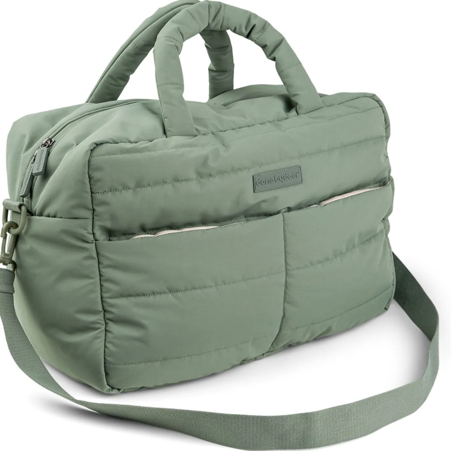 DonebyDeer Green Quiltet Pusletaske