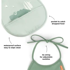 DonebyDeer Mini Hagesmæk M/Lomme 2 Stk. Croco Grøn