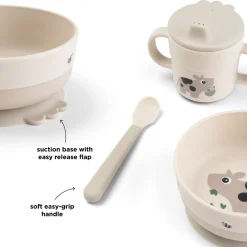 DonebyDeer Sand Foodie Første Spisesæt Med Sugekop Tiny Farm