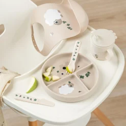 DonebyDeer Sand Stick&Stay inddelt Tallerken Tiny farm