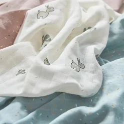 Donebydeer stofbleer 3-pack GOTS Lalee Blå