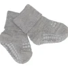 GObabyGO Bamboo Strømper Antislip Grey Melange
