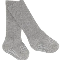 GObabyGO Bamboo Strømper Antislip Grey Melange
