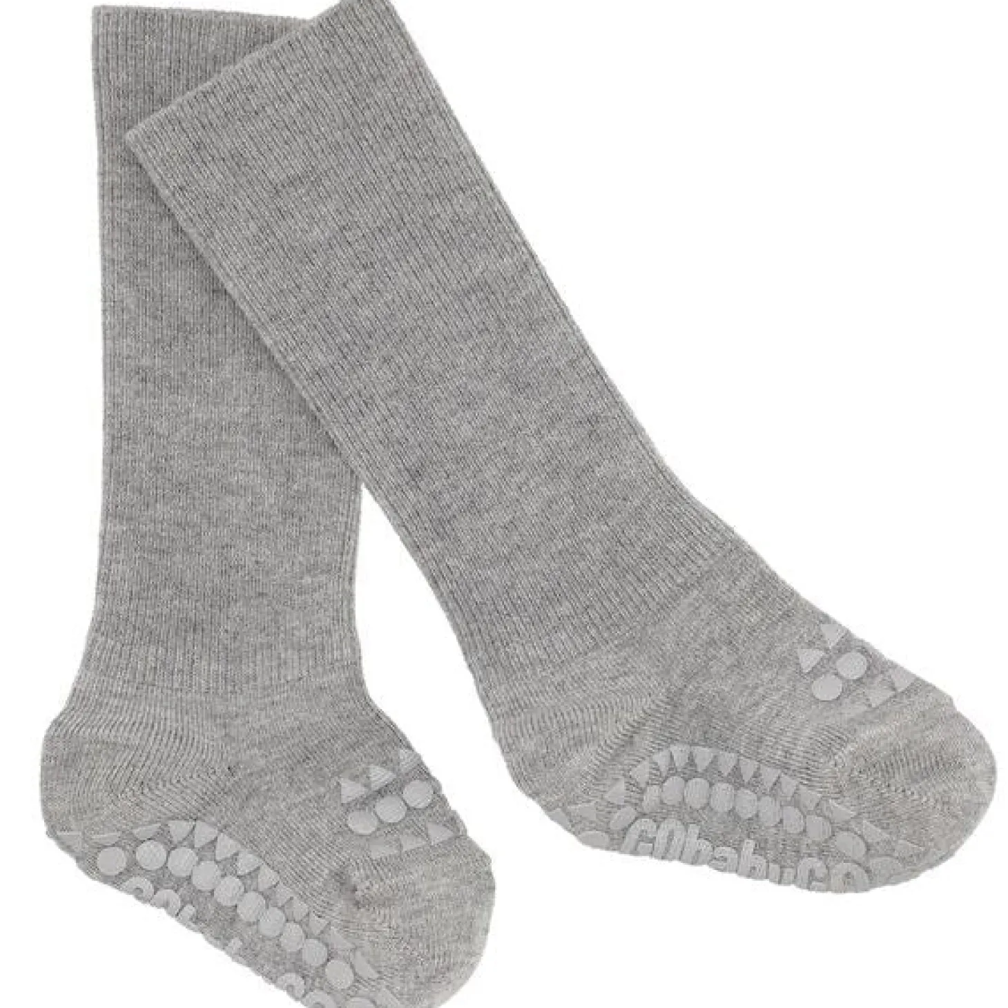 GObabyGO Bamboo Strømper Antislip Grey Melange