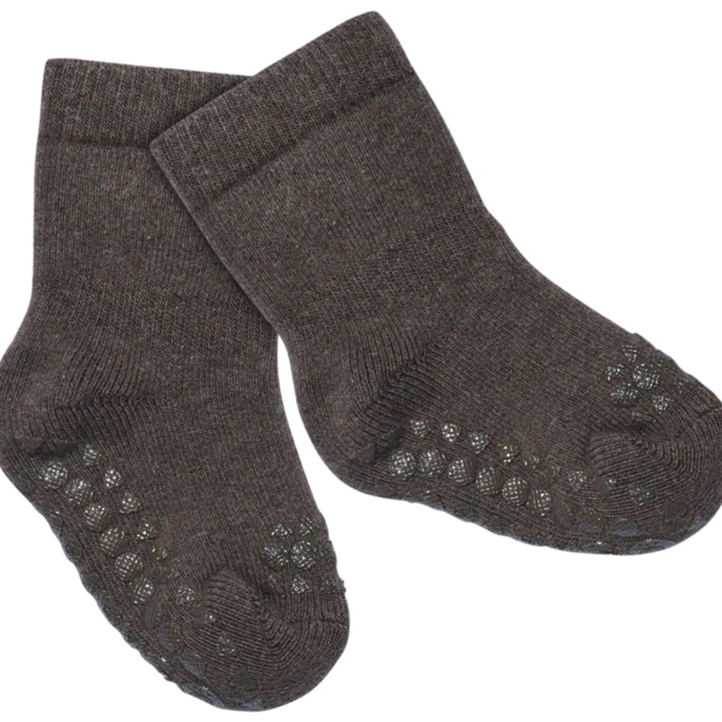 Gobabygo Chocolate Non-Slip Strømper I Terry Bomuld