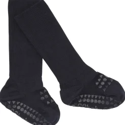Gobabygo Dark Blue Non-Slip Strømper Bambus