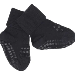 Gobabygo Dark Blue Non-Slip Strømper Bambus