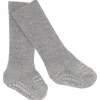 Gobabygo Grey Melange Non-Slip Strømper Bambus