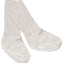 Gobabygo Ivory Glitter (Buttercream) Non-Slip Strømper I Bambus