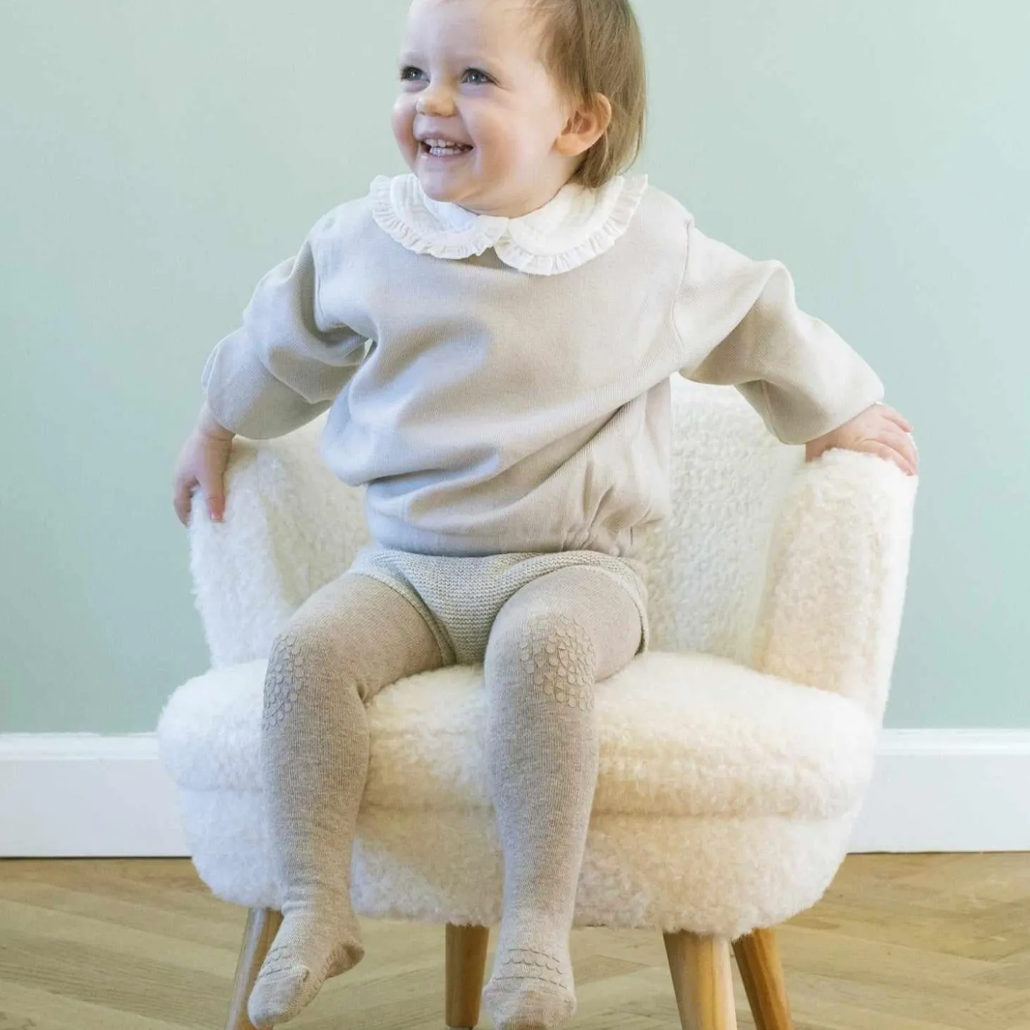 Gobabygo Sand Crawling Strømpebukser Organic Bomuld