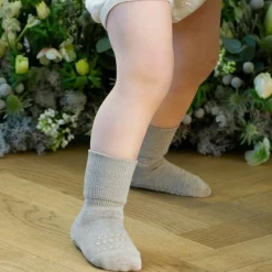 Gobabygo Sand Non-Slip Strømper Bambus