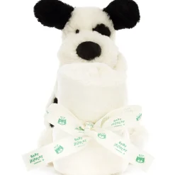 Jellycat Bashful Black & Cream Hvalp Nusseklud