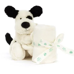 Jellycat Bashful Black & Cream Hvalp Nusseklud