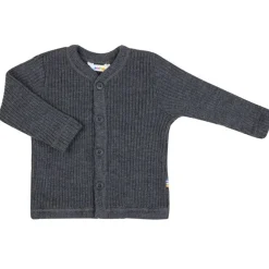 Joha Uld Rib Gråmeleret Cardigan