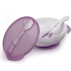 Kidsme Dyb tallerken m. Sugekop og Temperaturske Plum