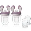 Kidsme Food Feeder Startsæt 2-pak Plum
