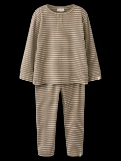 Lil'Atelier Nattøj - Gago - Sepia Tint TURTLEDOVE (stribet)