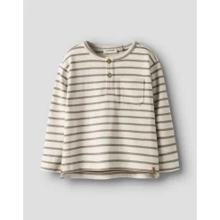 Lil'Atelier Turtledove Sepia Tint Nmmlimia Nob Ls Loose Top Lil